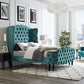 Modway Violette Queen Tufted Wingback Performance Velvet Platform Bed FredCo