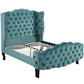 Modway Violette Queen Tufted Wingback Performance Velvet Platform Bed FredCo