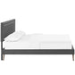 Modway Virginia Queen Fabric Platform Bed with Round Splayed Legs FredCo