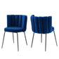 Modway Virtue Performance Velvet Dining Chair Set of 2 FredCo