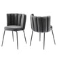Modway Virtue Performance Velvet Dining Chair Set of 2 FredCo