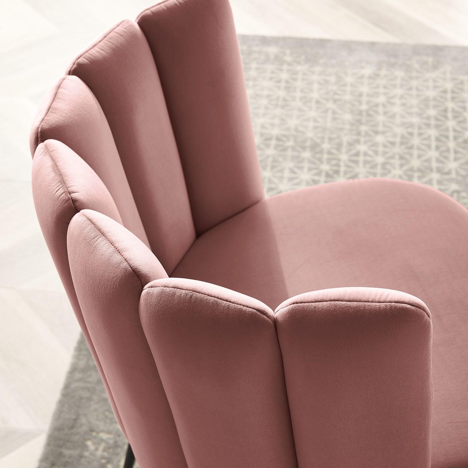 Modway Virtue Performance Velvet Dining Chair Set of 2 FredCo