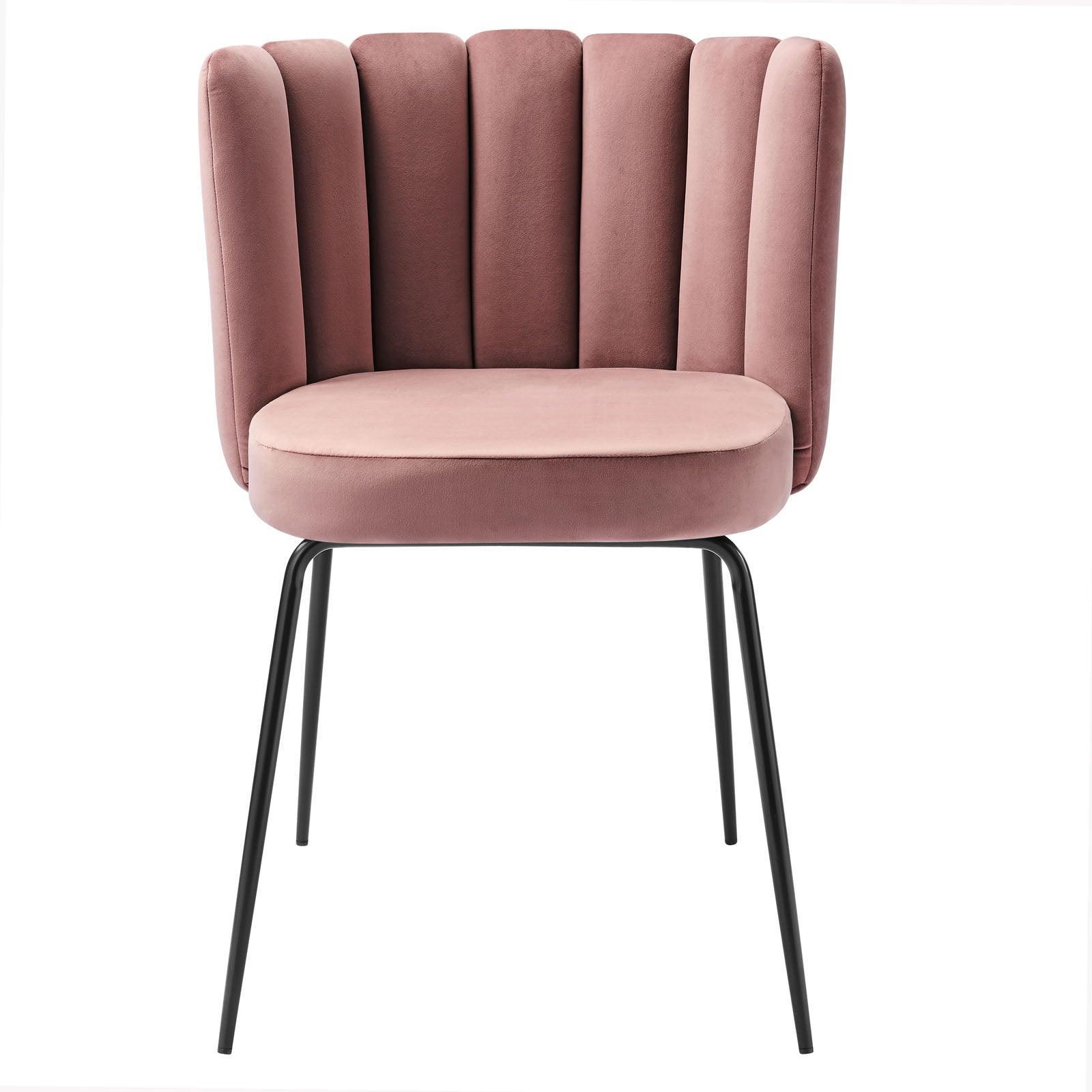 Modway Virtue Performance Velvet Dining Chair Set of 2 FredCo