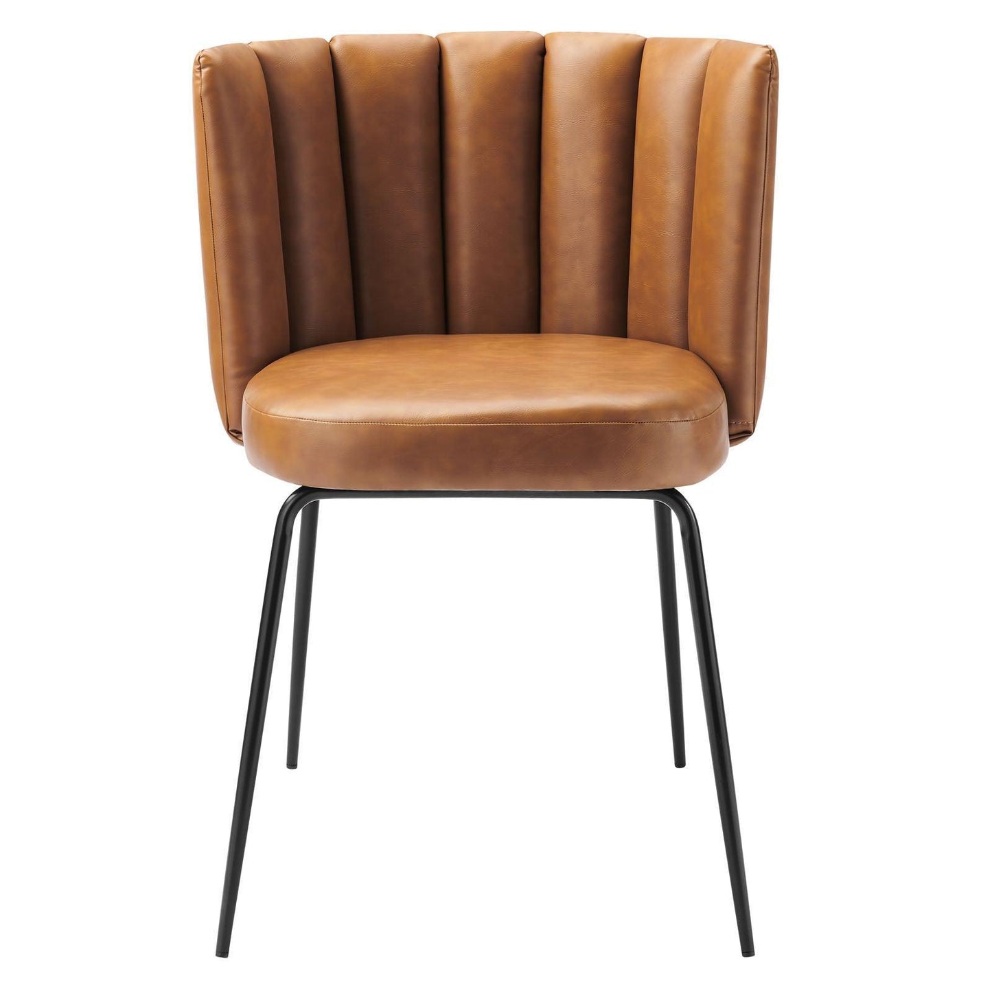 Modway Virtue Vegan Leather Dining Chair Set of 2 FredCo
