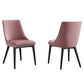 Modway Viscount Accent Performance Velvet Dining Chairs - Set of 2 FredCo
