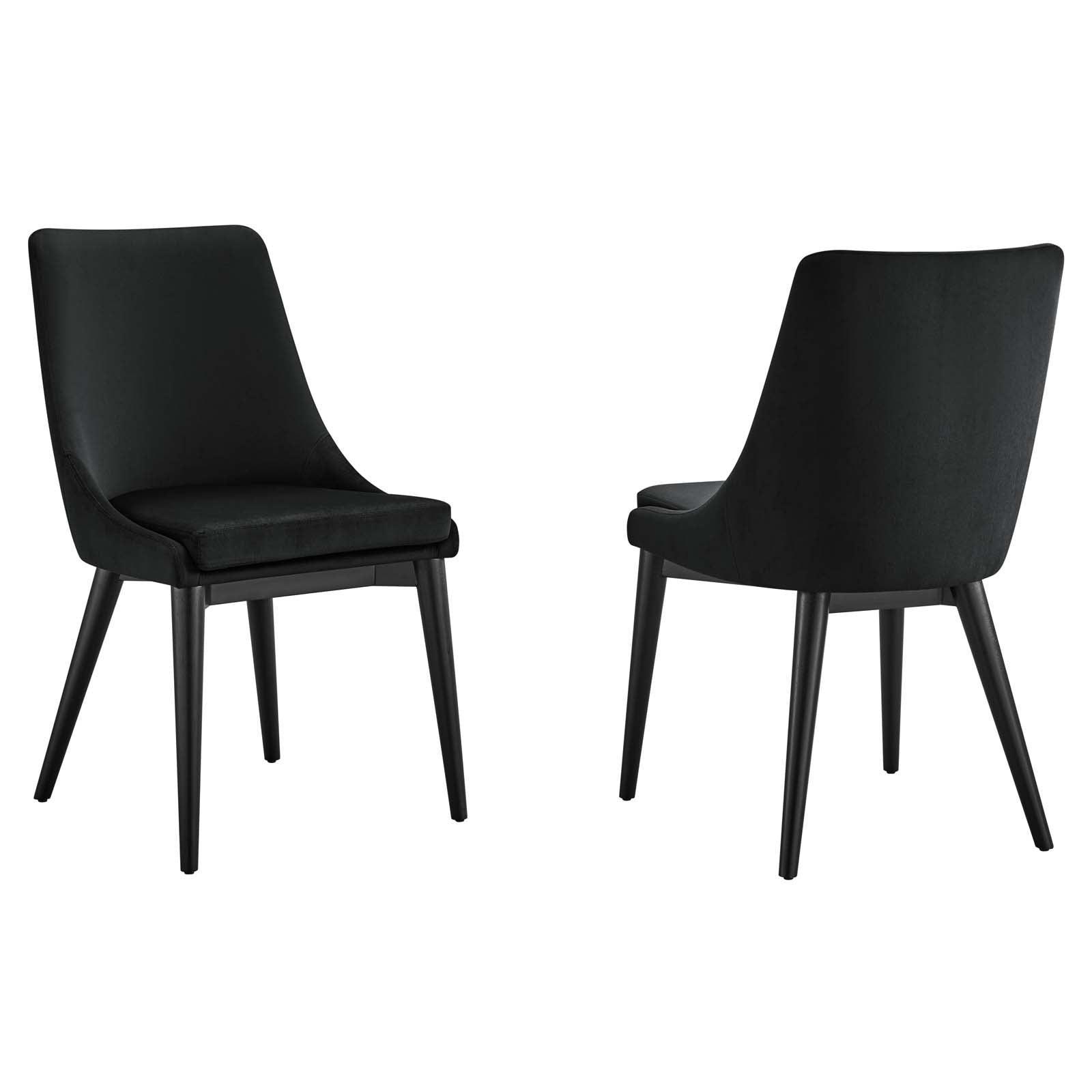Modway Viscount Accent Performance Velvet Dining Chairs - Set of 2 FredCo