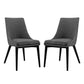 Modway Viscount Dining Side Chair Fabric Set of 2 FredCo