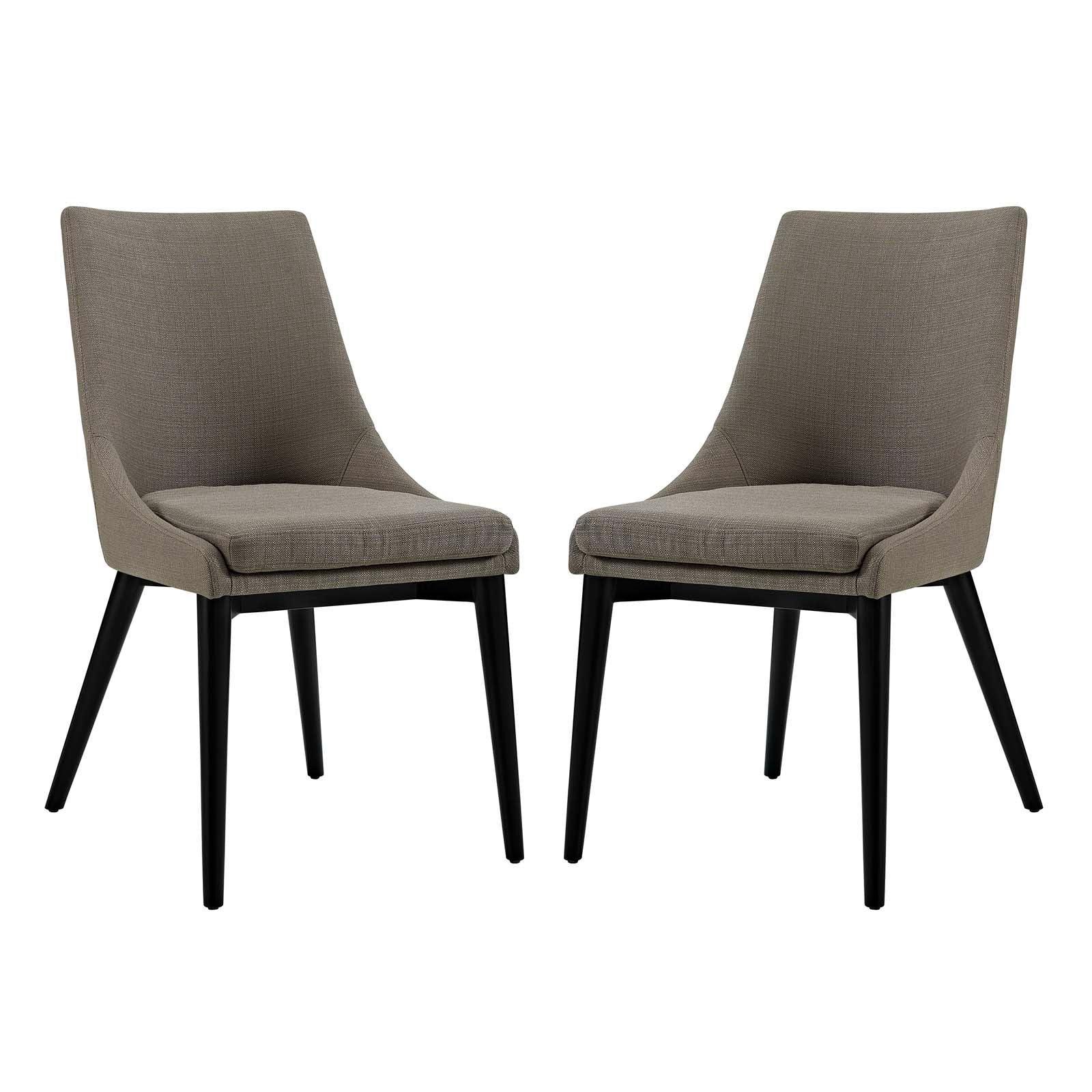 Modway Viscount Dining Side Chair Fabric Set of 2 FredCo