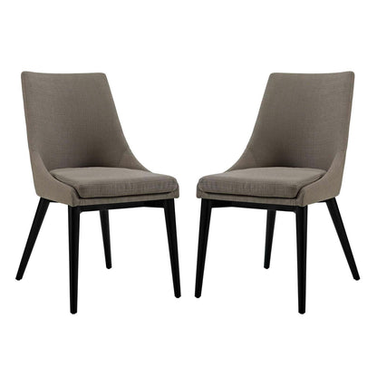 Modway Viscount Dining Side Chair Fabric Set of 2 FredCo