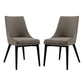 Modway Viscount Dining Side Chair Fabric Set of 2 FredCo
