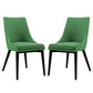 Modway Viscount Dining Side Chair Fabric Set of 2 FredCo