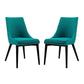 Modway Viscount Dining Side Chair Fabric Set of 2 FredCo