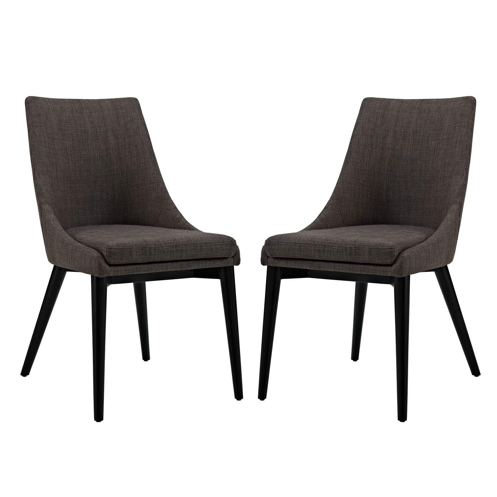 Modway Viscount Dining Side Chair Fabric Set of 2 FredCo