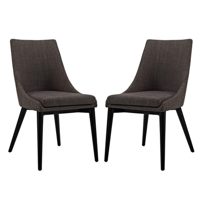 Modway Viscount Dining Side Chair Fabric Set of 2 FredCo