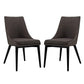 Modway Viscount Dining Side Chair Fabric Set of 2 FredCo