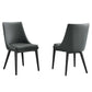 Modway Viscount Dining Side Chair Vinyl Set of 2 FredCo