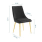 Modway Viscount Modern Accent Performance Velvet Dining Chair FredCo
