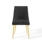 Modway Viscount Modern Accent Performance Velvet Dining Chair FredCo