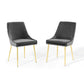 Modway Viscount Performance Velvet Dining Chairs - Set of 2 FredCo