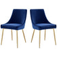 Modway Viscount Performance Velvet Dining Chairs - Set of 2 FredCo