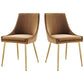 Modway Viscount Performance Velvet Dining Chairs - Set of 2 FredCo