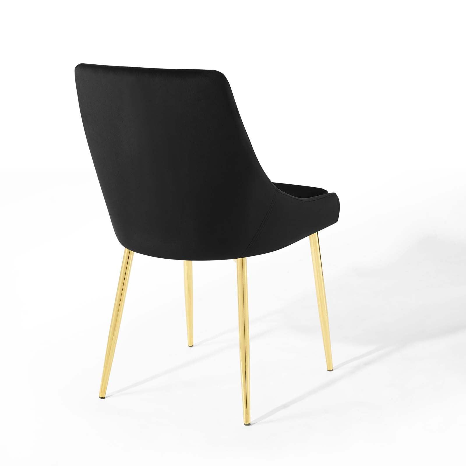 Modway Viscount Performance Velvet Dining Chairs - Set of 2 FredCo