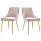 Modway Viscount Performance Velvet Dining Chairs - Set of 2 FredCo
