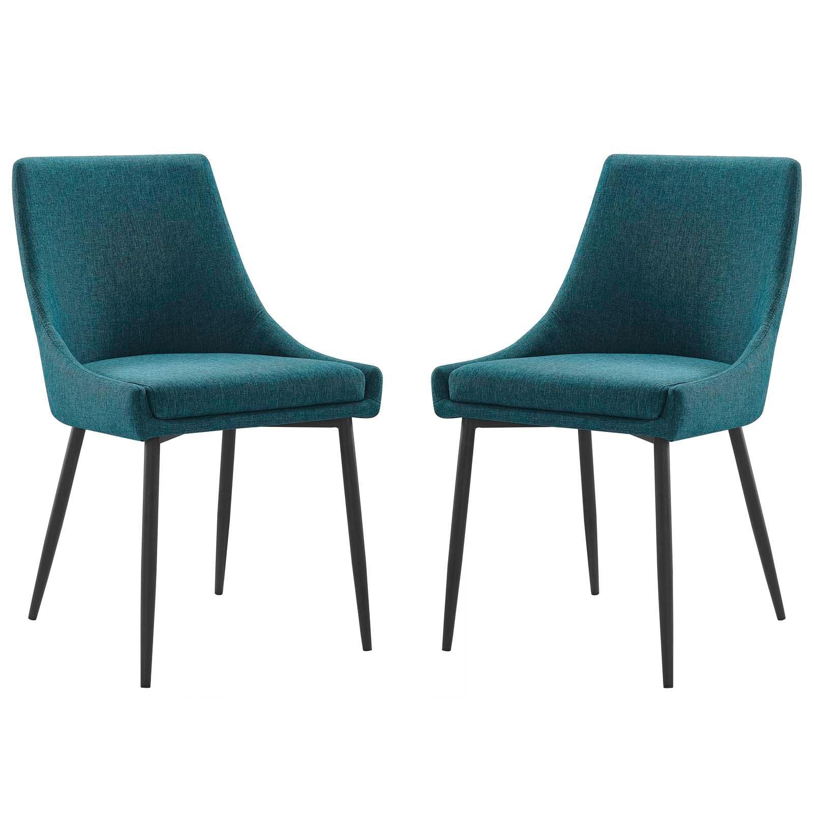 Modway Viscount Upholstered Fabric Dining Chairs - Set of 2 FredCo