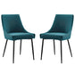 Modway Viscount Upholstered Fabric Dining Chairs - Set of 2 FredCo