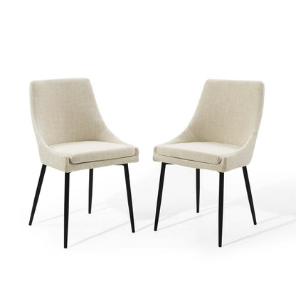 Modway Viscount Upholstered Fabric Dining Chairs - Set of 2 FredCo