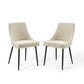 Modway Viscount Upholstered Fabric Dining Chairs - Set of 2 FredCo