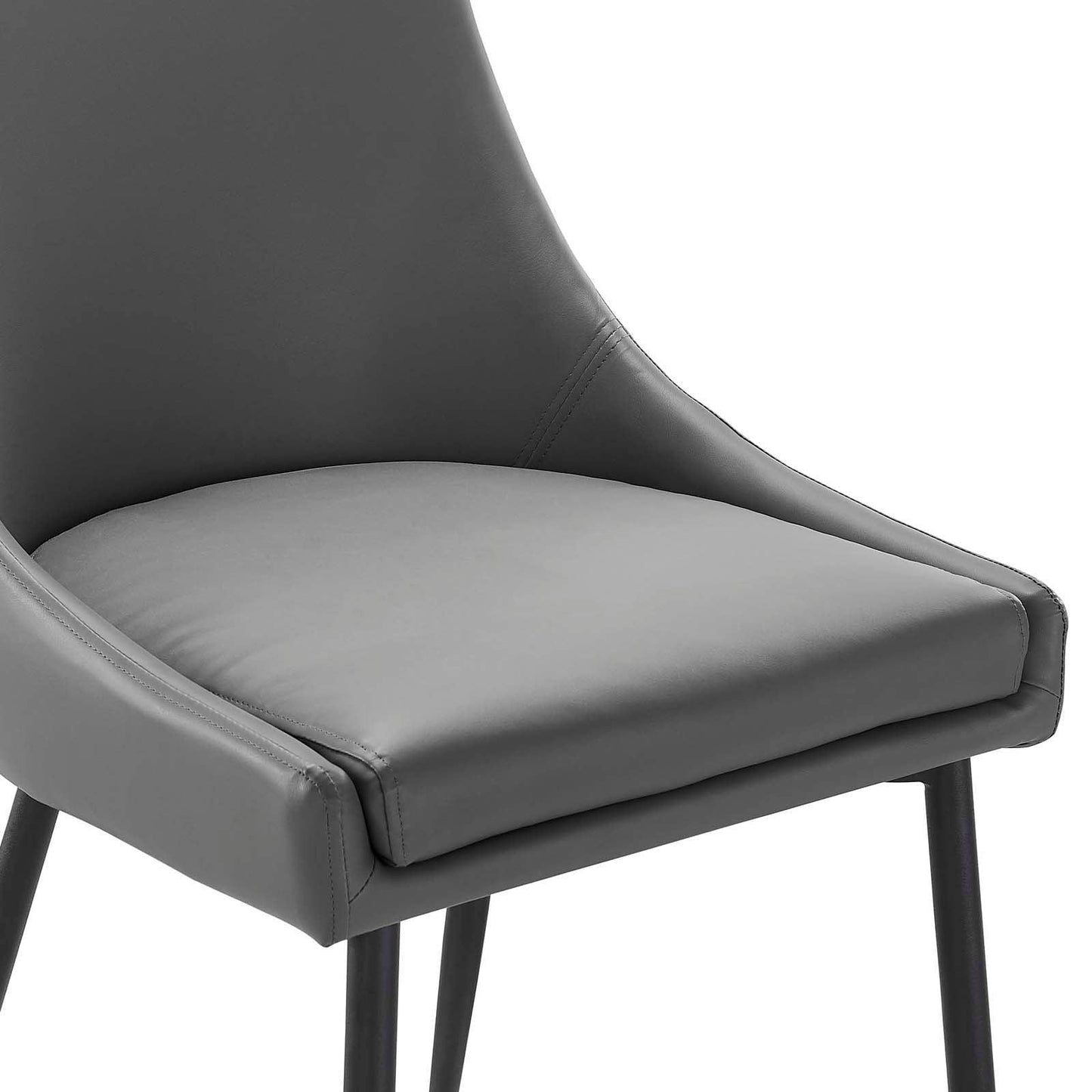 Modway Viscount Vegan Leather Dining Chairs - Set of 2 FredCo