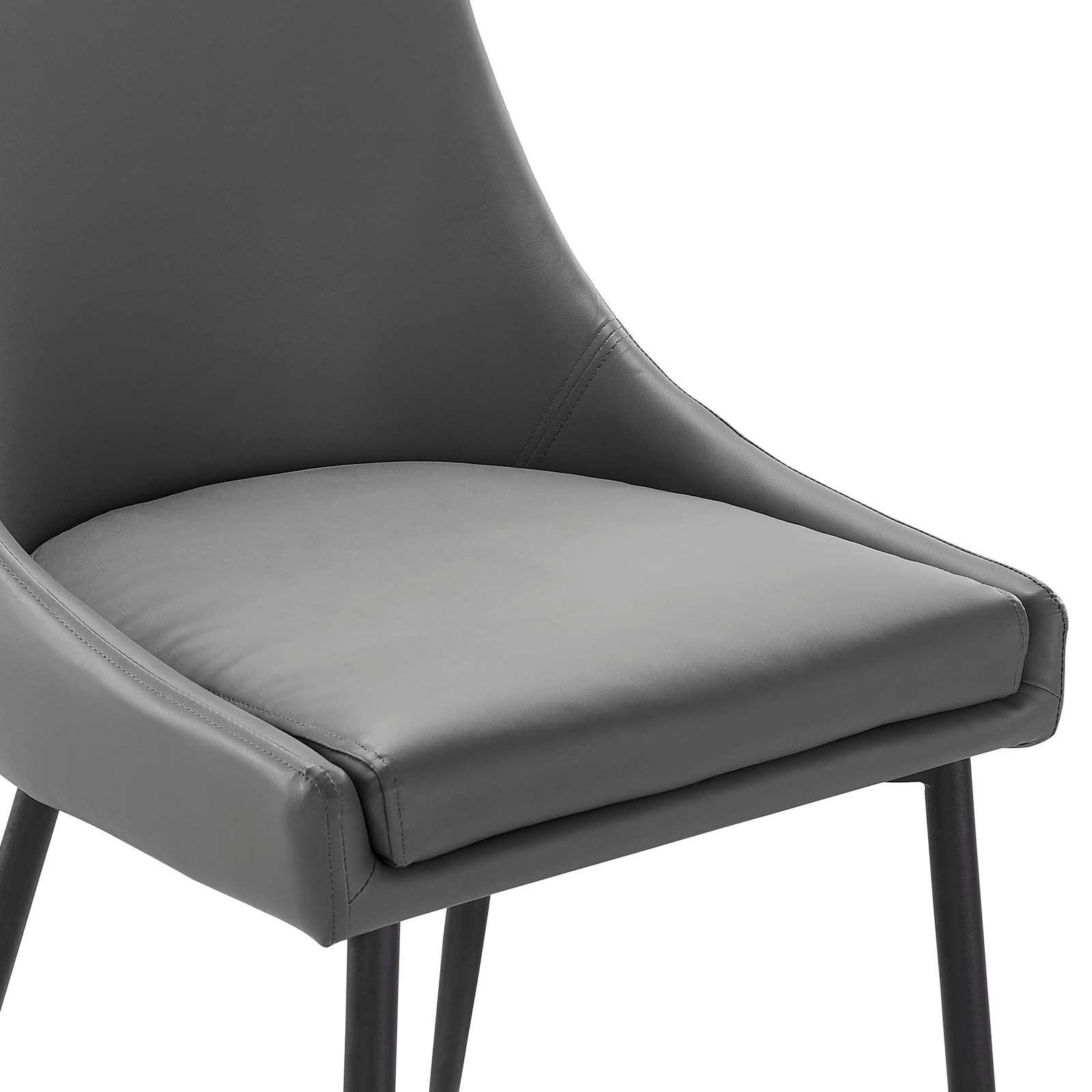 Modway Viscount Vegan Leather Dining Chairs - Set of 2 FredCo