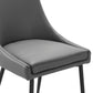 Modway Viscount Vegan Leather Dining Chairs - Set of 2 FredCo