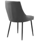 Modway Viscount Vegan Leather Dining Chairs - Set of 2 FredCo