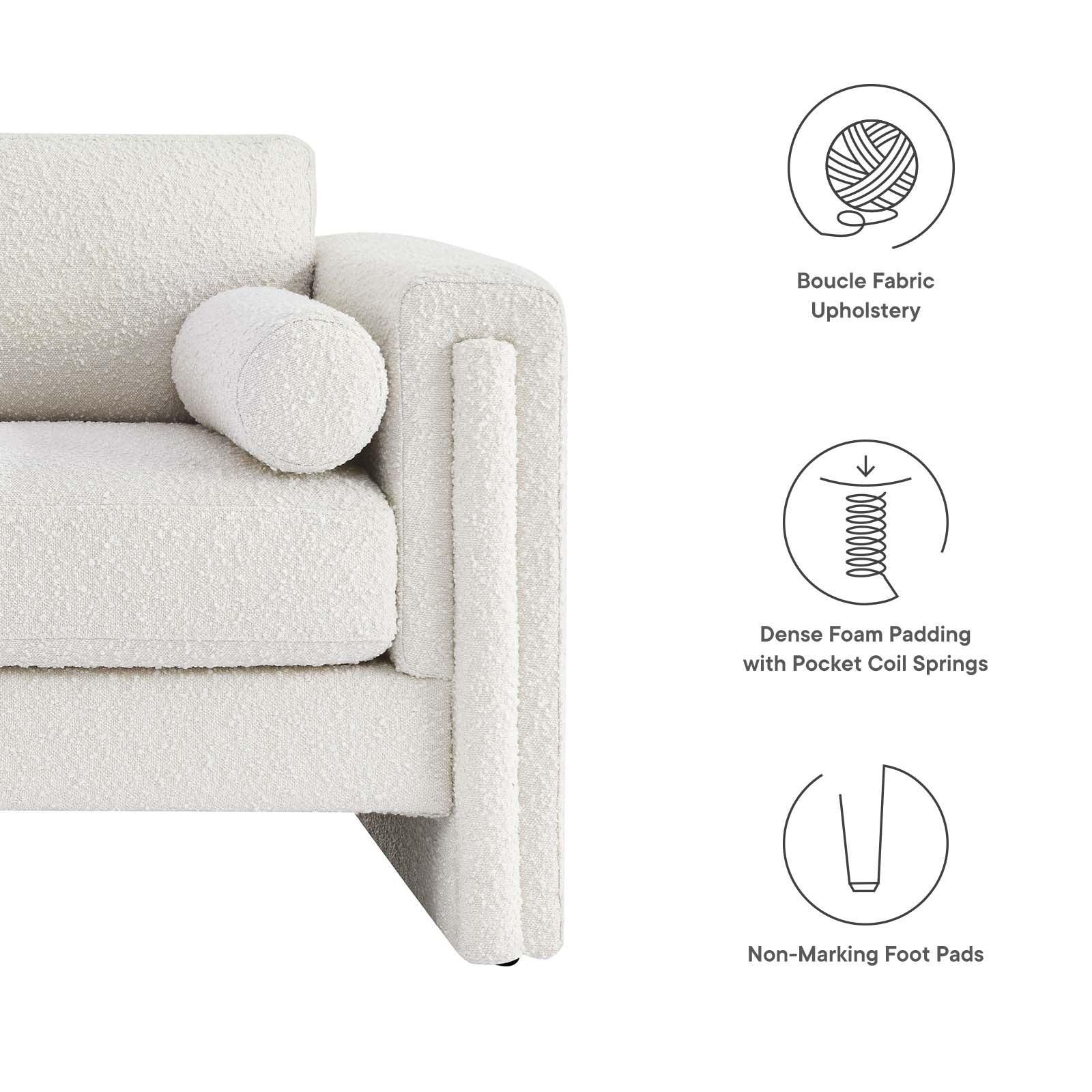 Modway Visible Boucle Fabric Loveseat, EEI-6376 FredCo