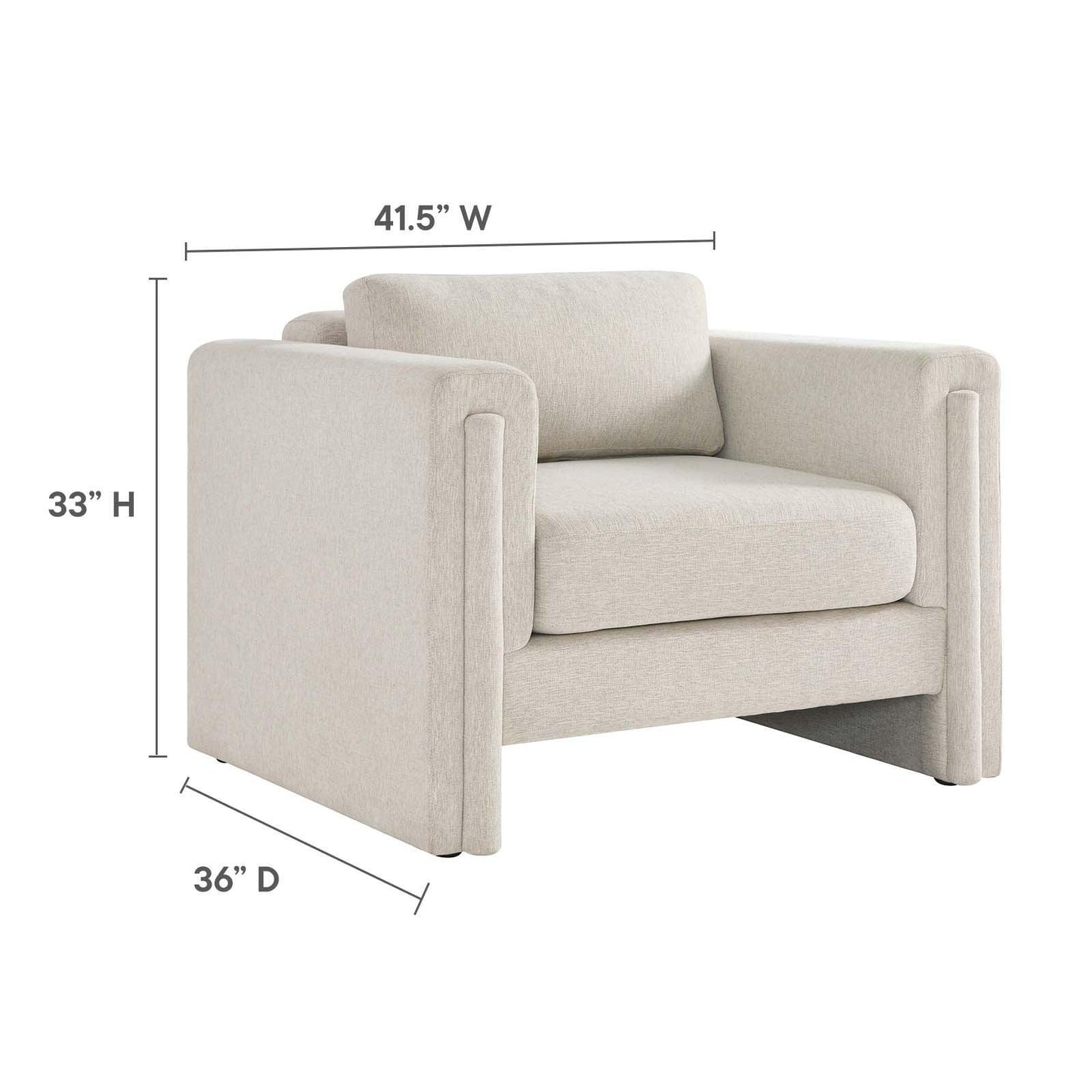 Modway Visible Fabric Armchair, EEI-6373 FredCo