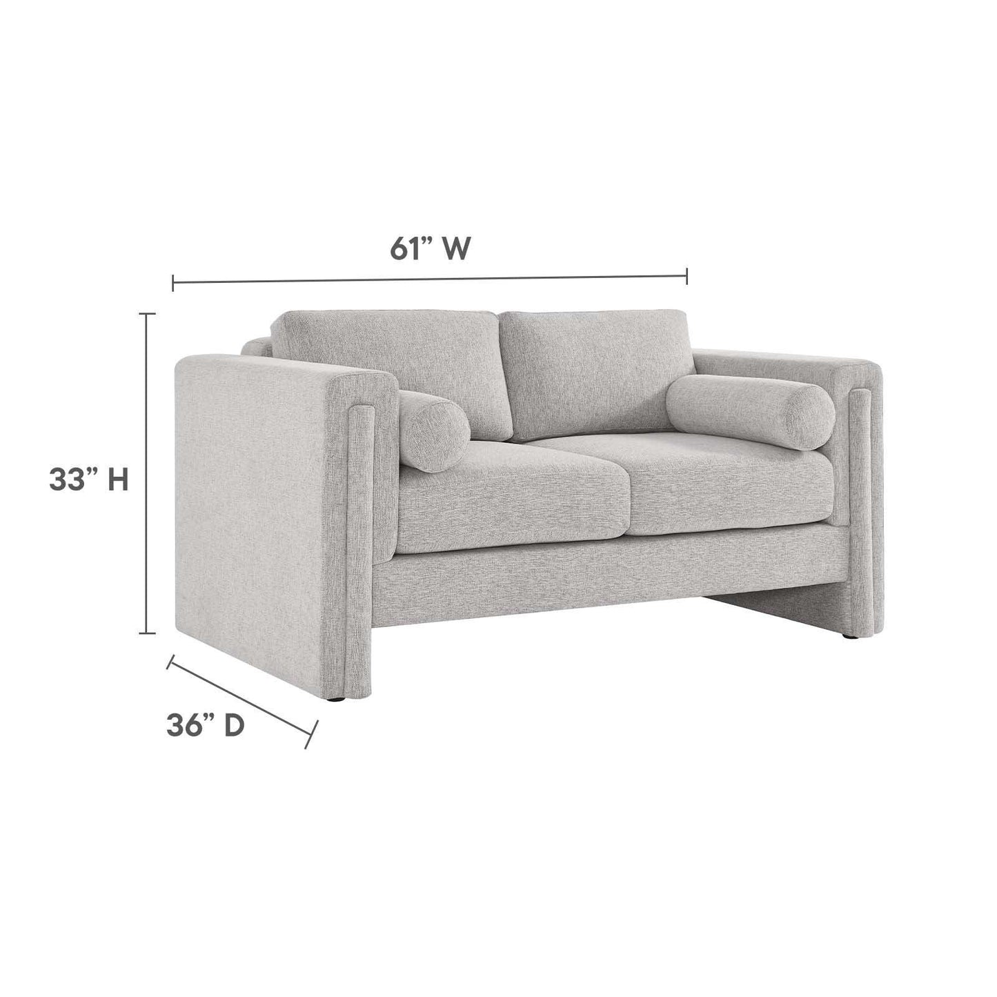 Modway Visible Fabric Loveseat, EEI-6375 FredCo