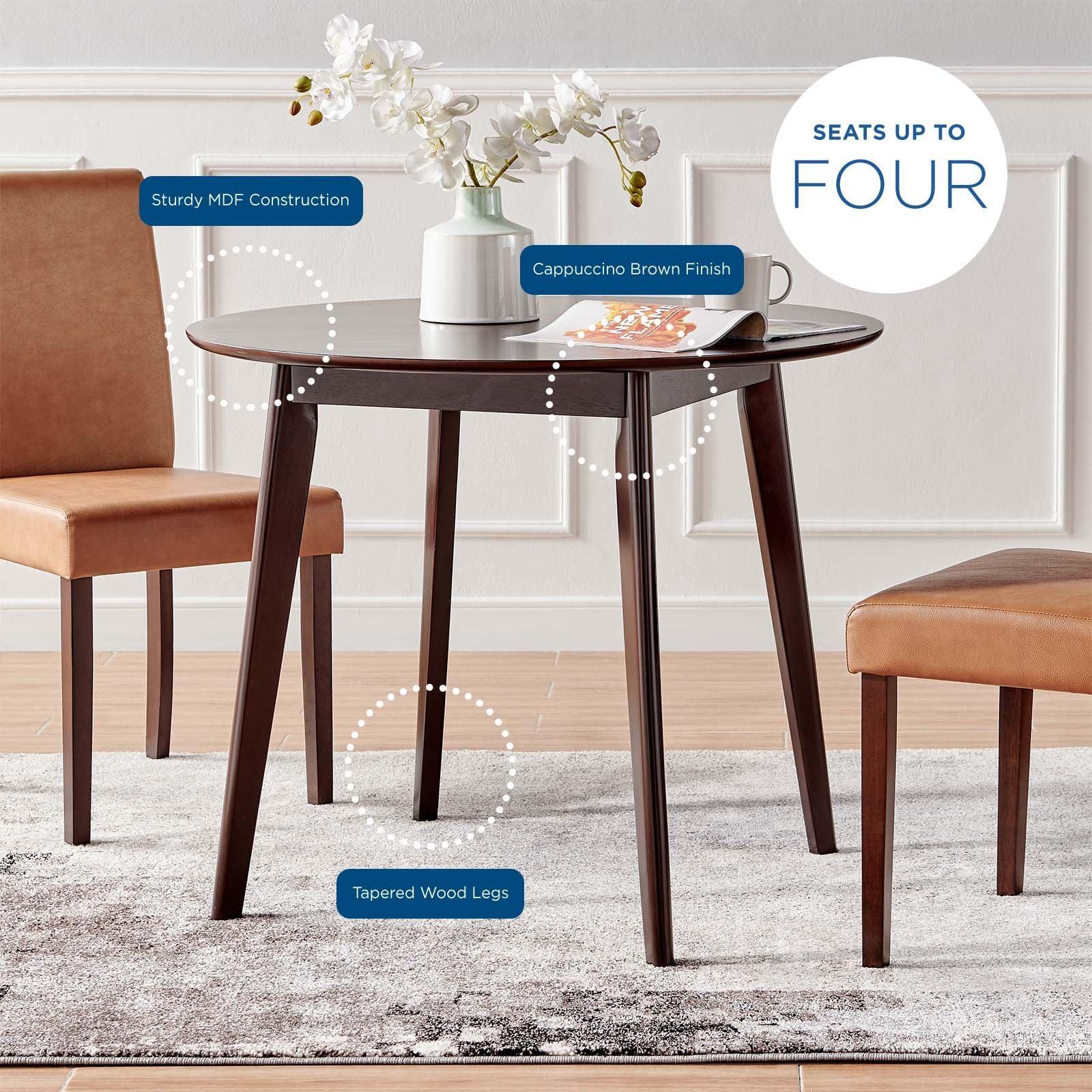 Modway Vision 35" Round Dining Table, EEI-3749 FredCo