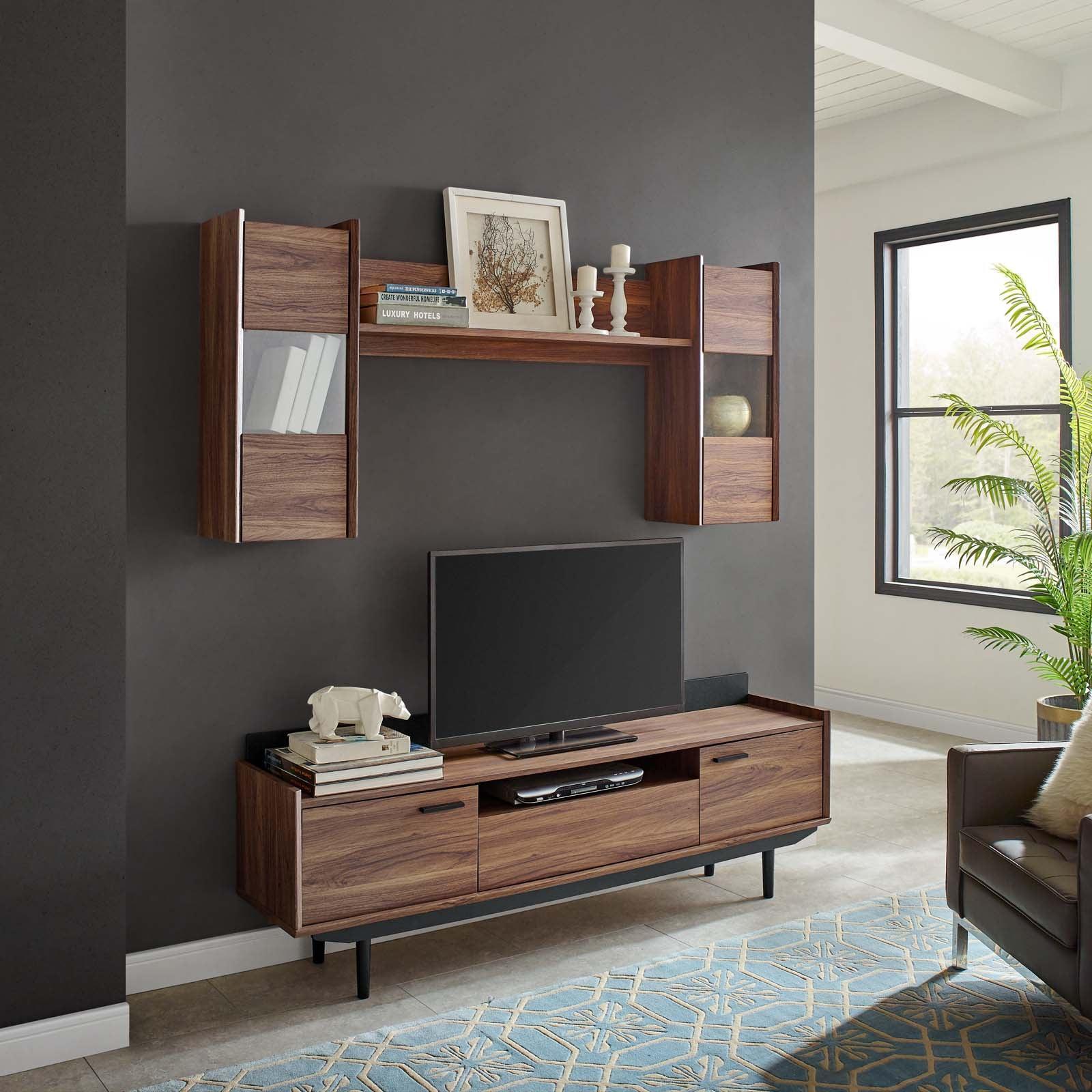 Modway Visionary 2 Piece Entertainment Center FredCo