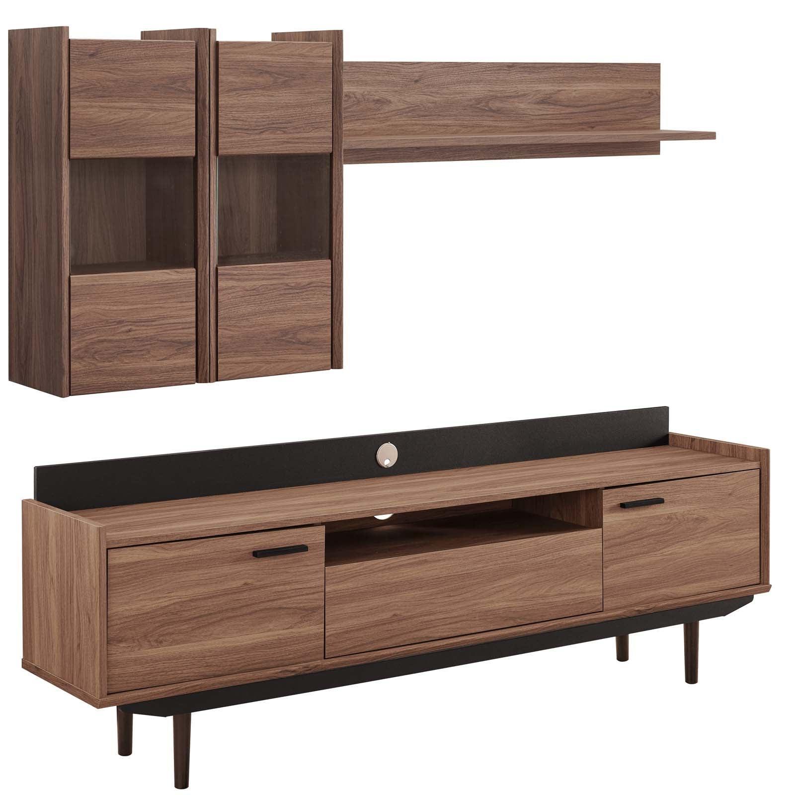 Modway Visionary 2 Piece Entertainment Center FredCo