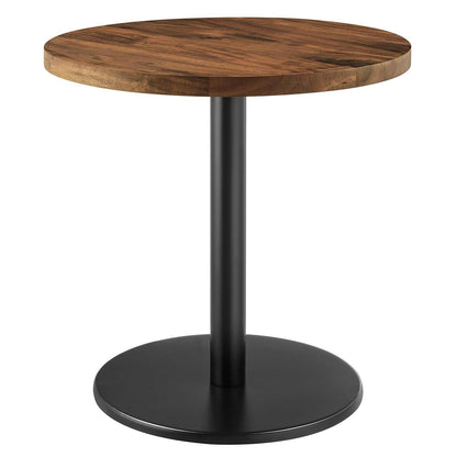 Modway Viva Round Acacia Wood Side Table FredCo