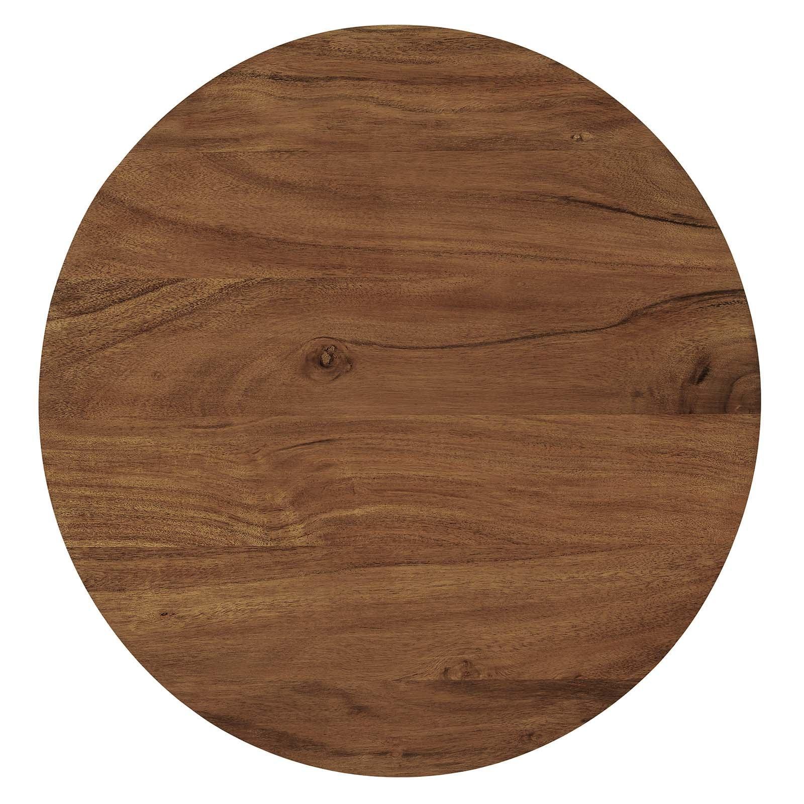 Modway Viva Round Acacia Wood Side Table FredCo