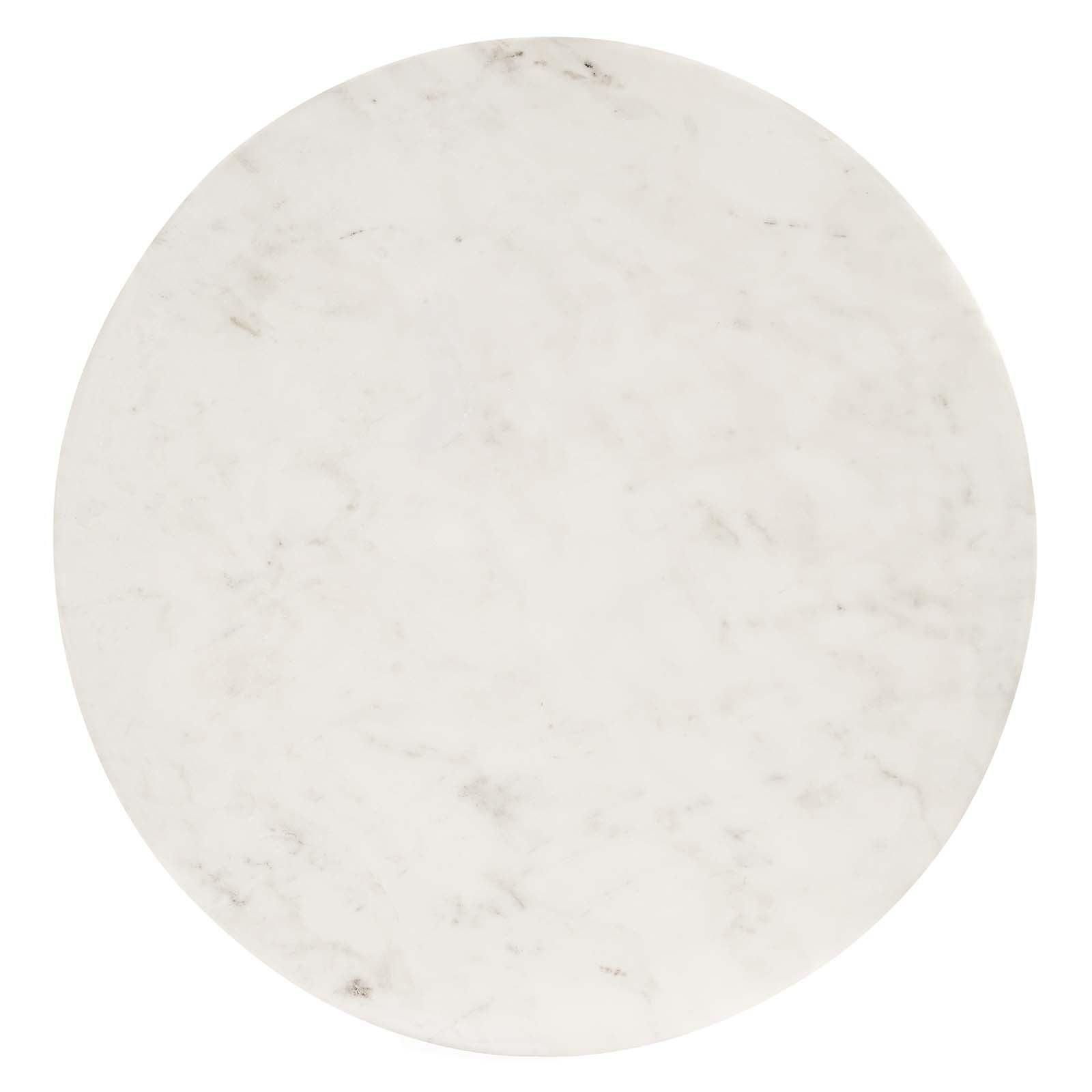 Modway Viva Round White Marble Side Table FredCo