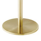 Modway Viva Round White Marble Side Table FredCo