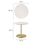 Modway Viva Round White Marble Side Table FredCo