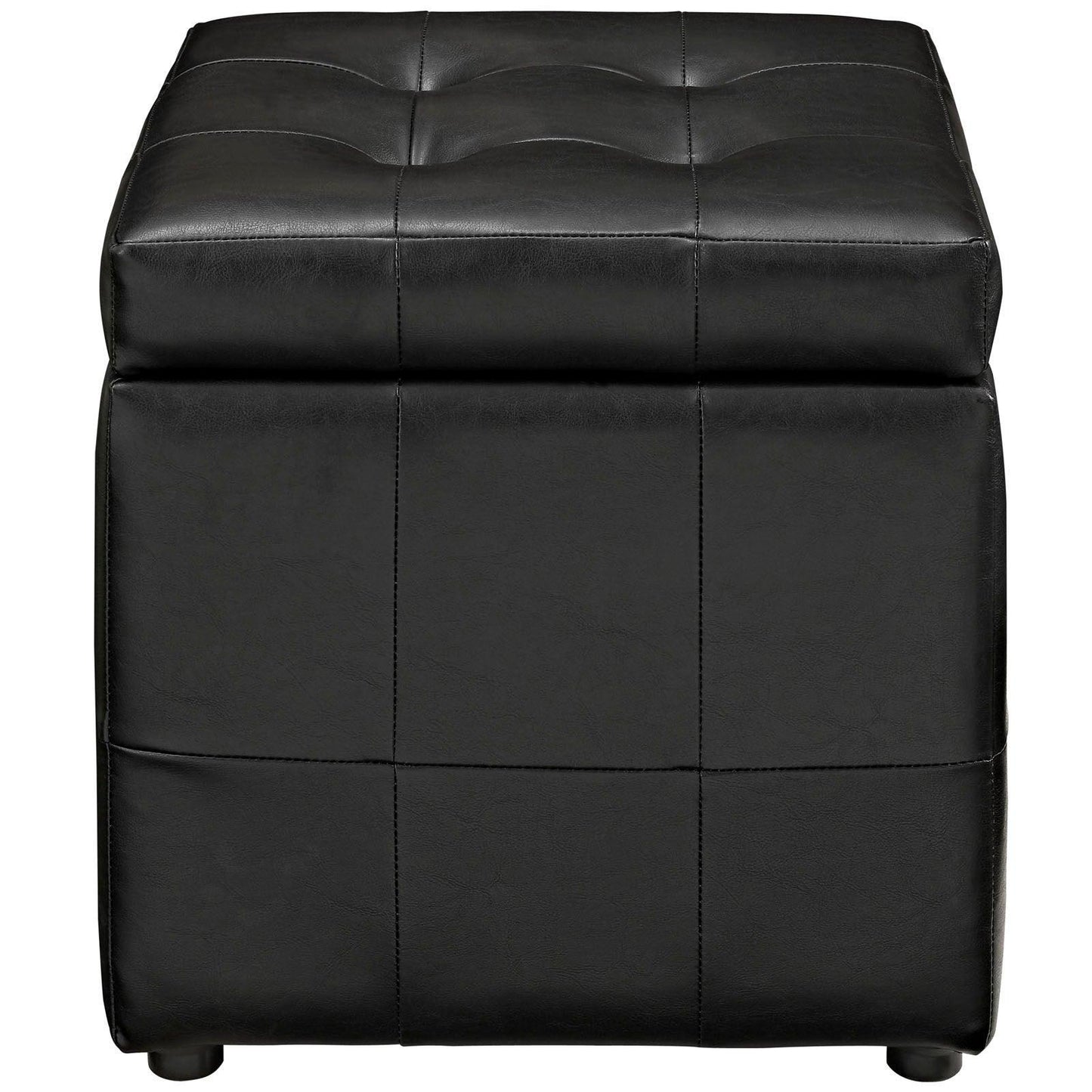Modway Volt Storage Upholstered Vinyl Ottoman FredCo