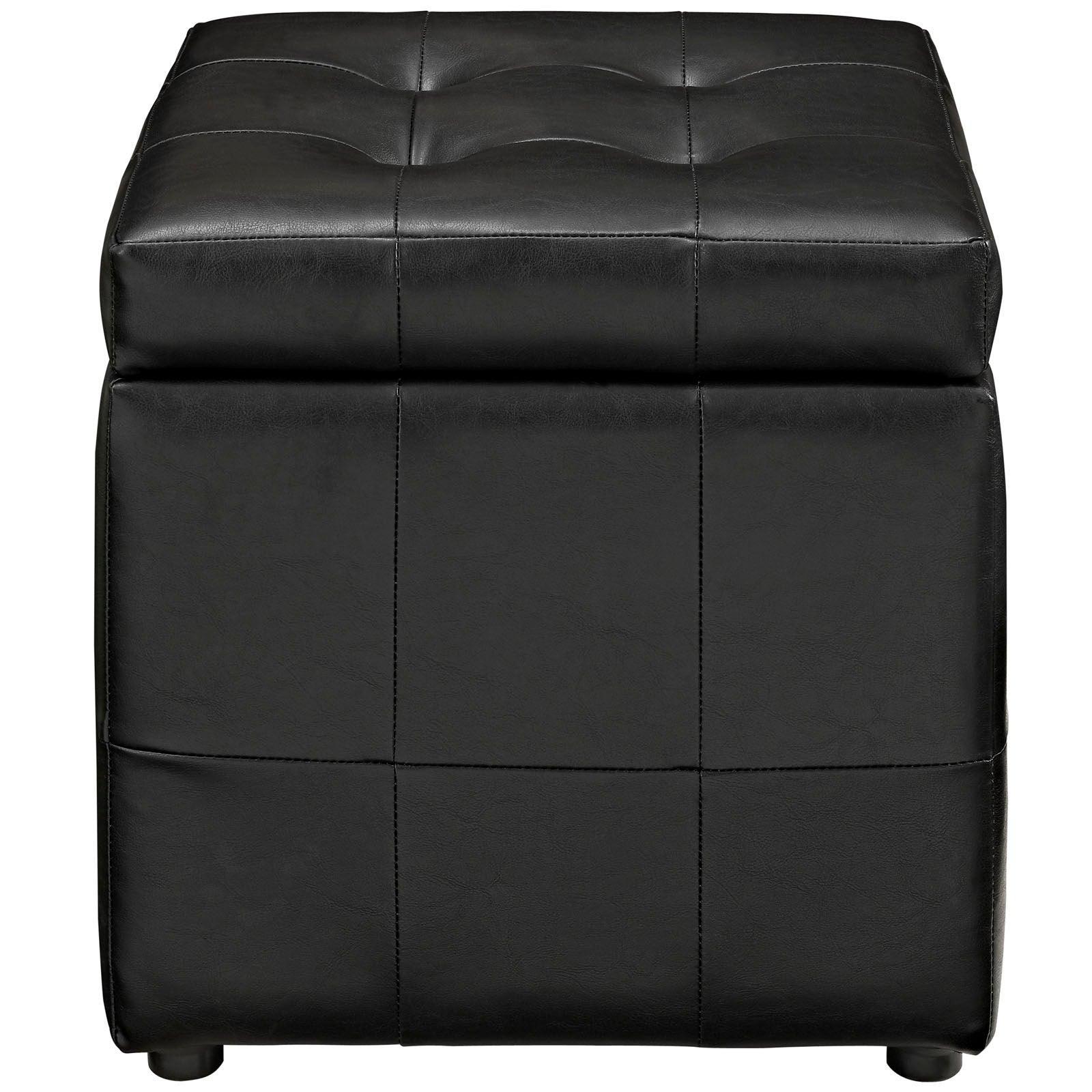 Modway Volt Storage Upholstered Vinyl Ottoman FredCo