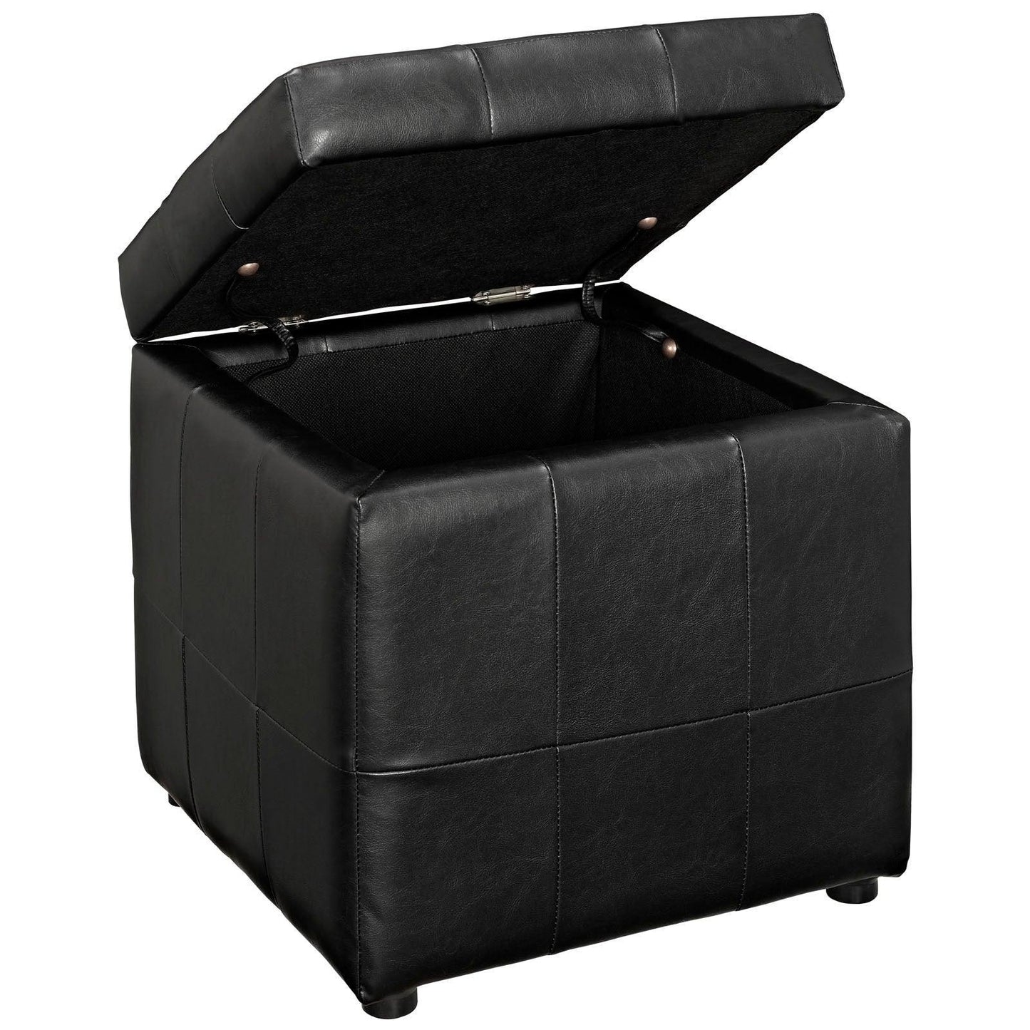 Modway Volt Storage Upholstered Vinyl Ottoman FredCo