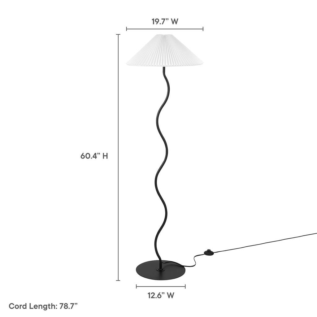 Modway Wave Squiggle Floor Lamp FredCo